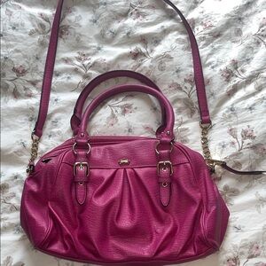 Juicy Couture Fashionista Bowler Satchel in hot pink